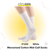 Mercerized Cotton Mid-Calf Socks